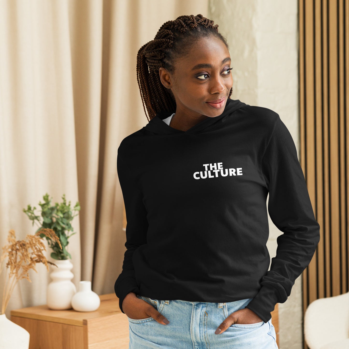 CULTURE HOODED LONG SLEEVE TEE