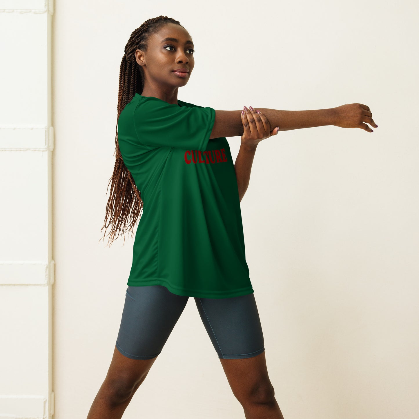 CULTURE "PERFORMANCE CREW" GREEN TSHIRT