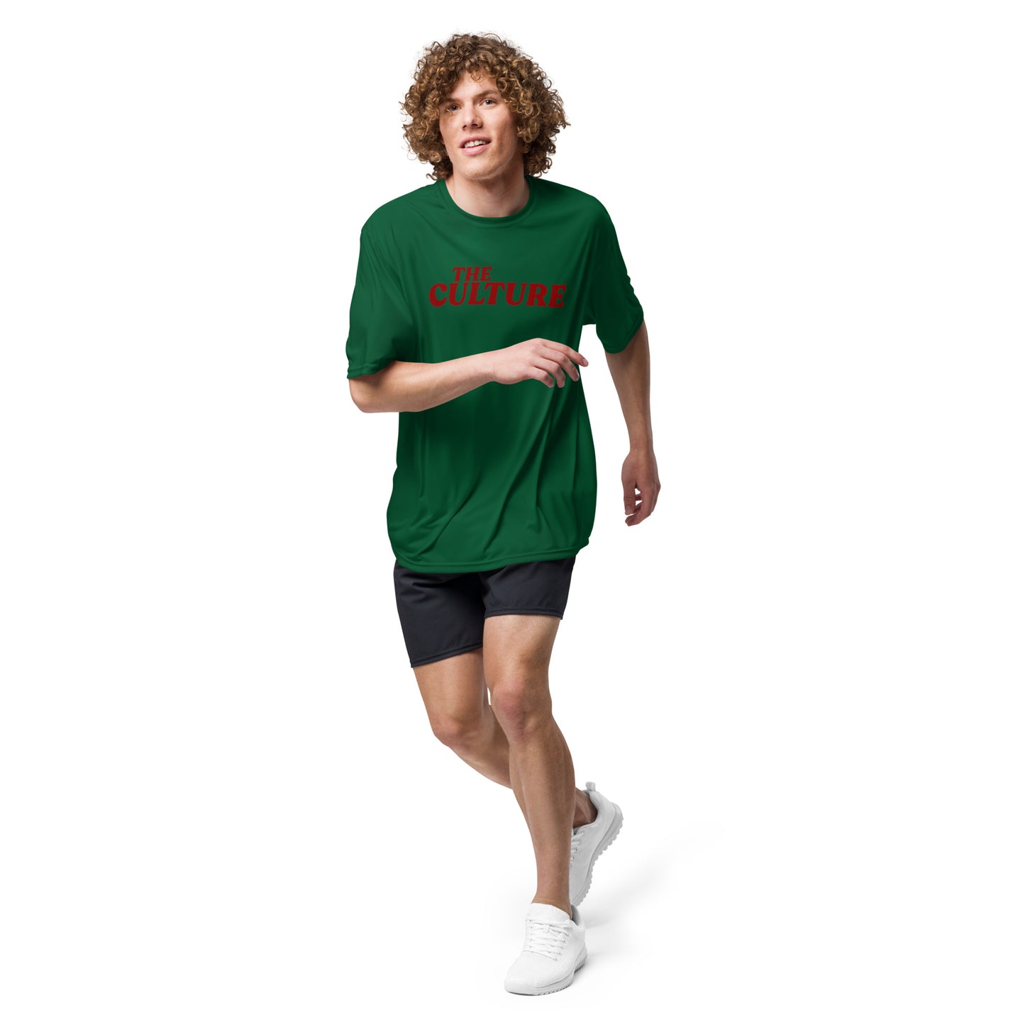 CULTURE "PERFORMANCE CREW" GREEN TSHIRT